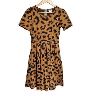 LuLaRoe Cheetah Amelia Dress Size Small